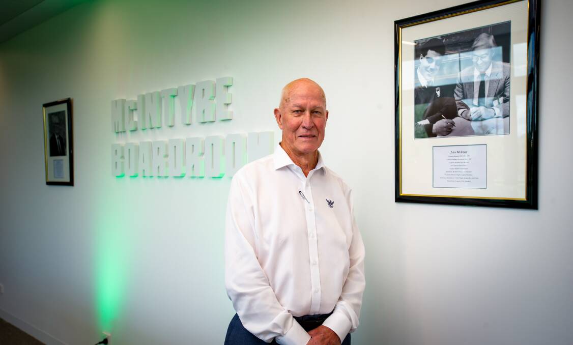 The boardroom is named after John McIntyre and his father Les. Picture: Elesa Kurtz