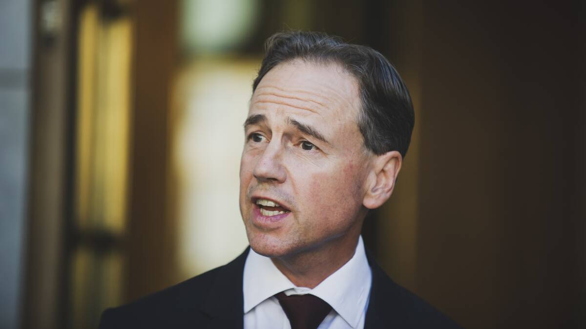 Health Minister Greg Hunt has given more detail about the rollout of a COVID-19 vaccine in Australia. Picture: Dion Georgopoulos