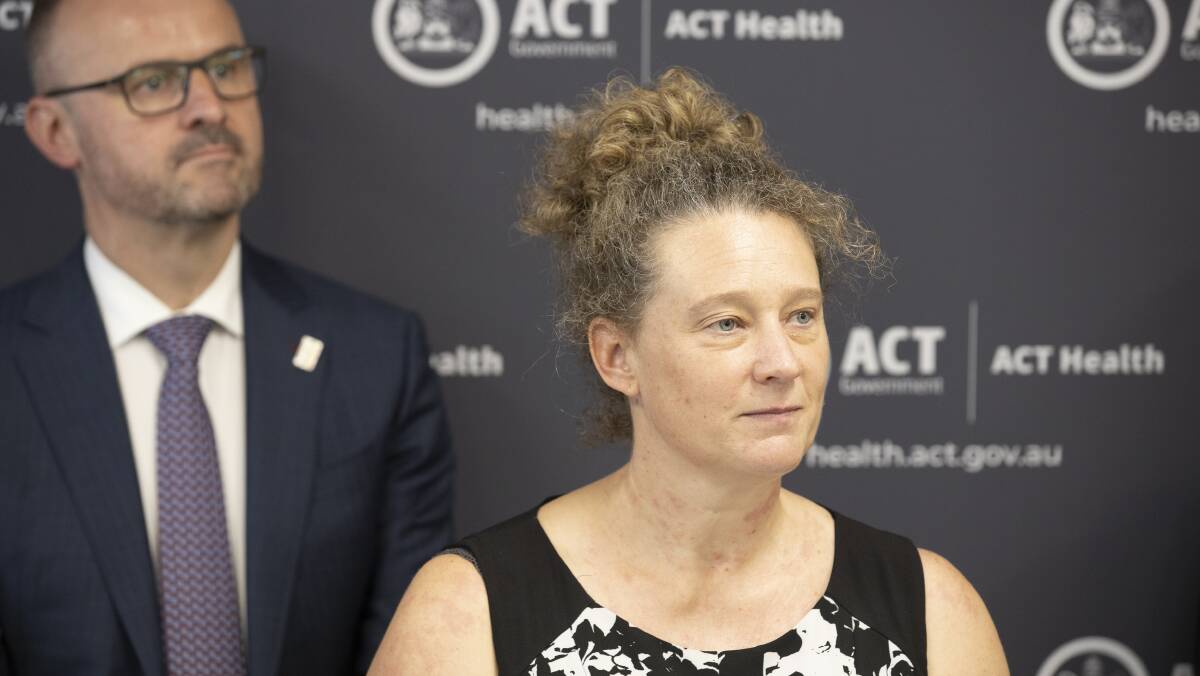 ACT Chief Health Officer Dr Kerryn Coleman. Picture: Sitthixay Ditthavong 