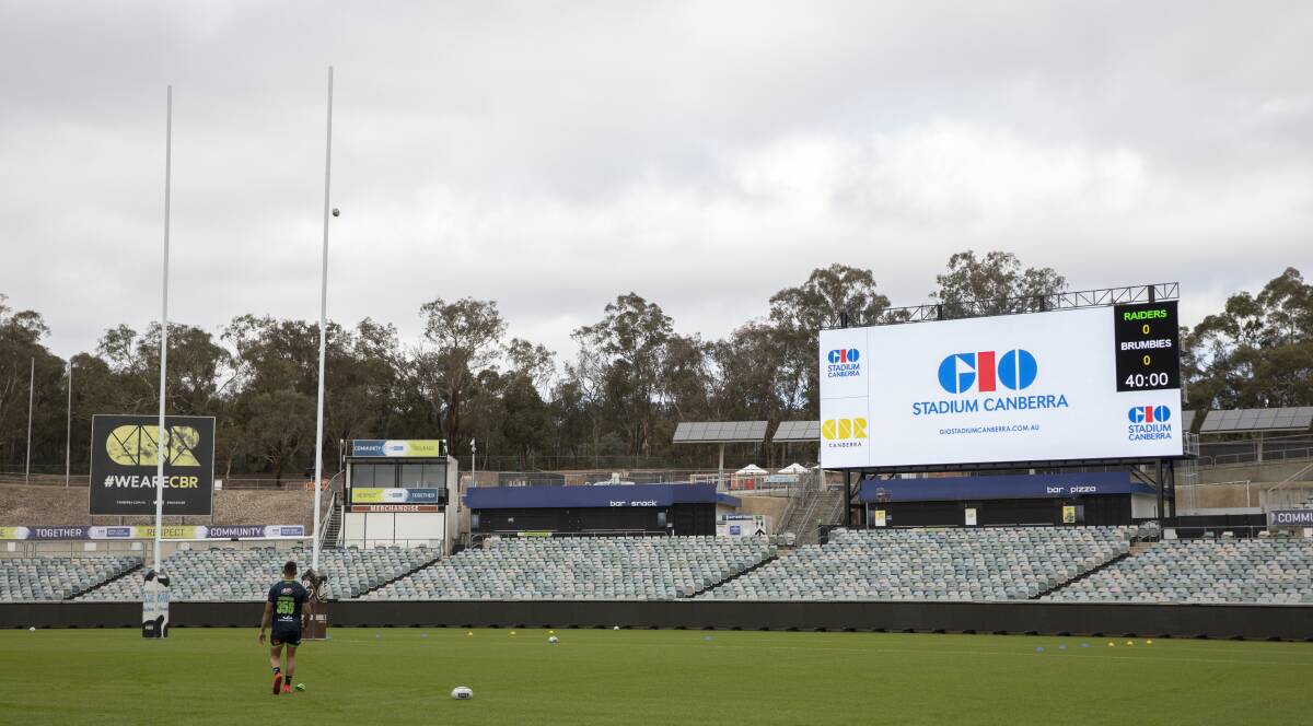 Empty stands could become a common sight for the Canberra Raiders this season. Picture: Sitthixay Ditthavong