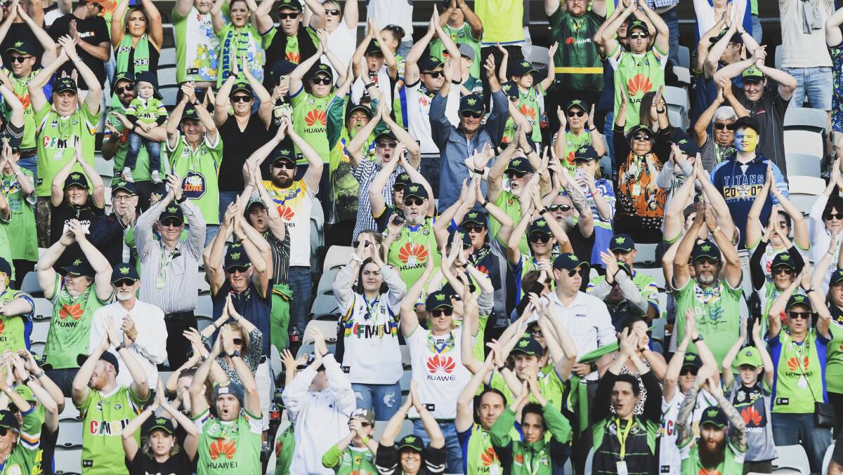 Canberra Raiders CEO Don Furner is hoping Canberra Stadium will be full come finals time. Picture: Dion Georgopoulos