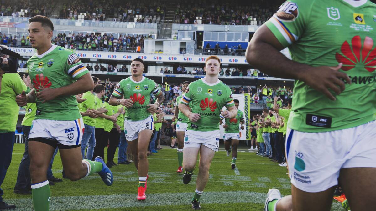 The Raiders could soon be running onto Canberra Stadium again. Picture: Dion Georgopoulos