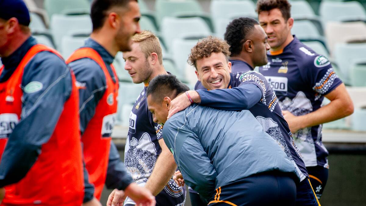 Tom Banks will earn his 50th Brumbies cap on Sunday. Picture: Picture: Elesa Kurtz
