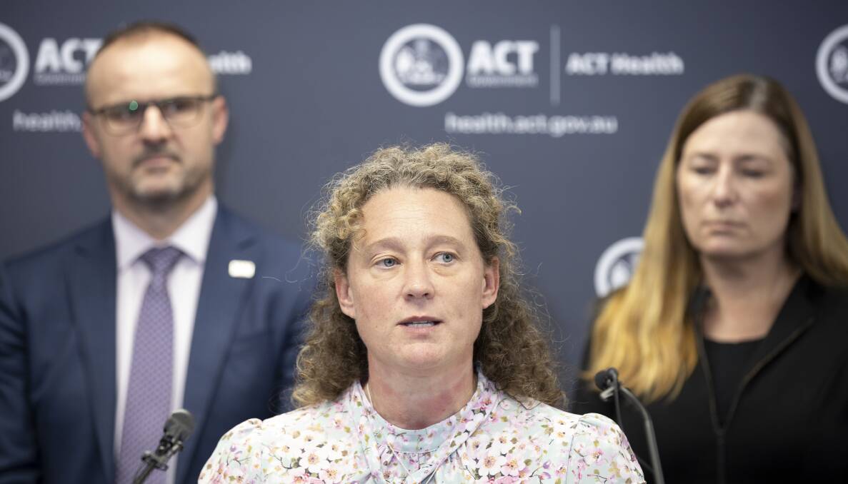 ACT Chief Health Officer Dr Kerryn Coleman. Picture: Sitthixay Ditthavong