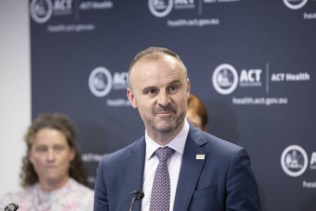 ACT Chief Minister Andrew Barr Picture: Sitthixay Ditthavong