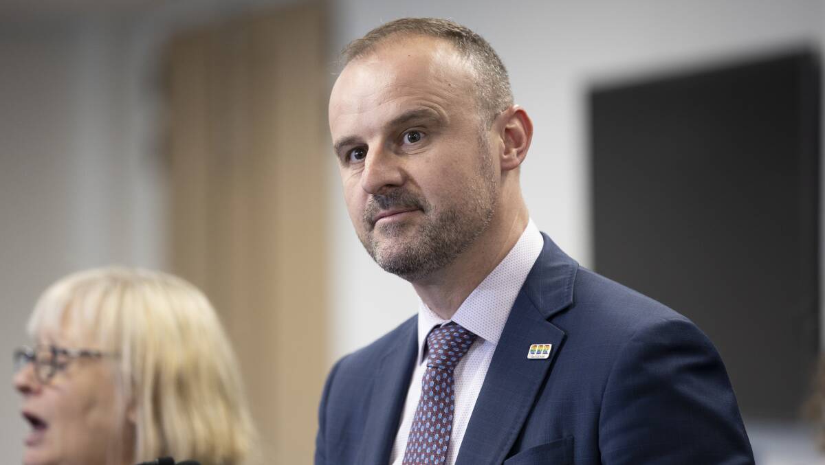 ACT Chief Minister Andrew Barr says it's highly unlikely the NRL can return on May 28. Picture: Sitthixay Ditthavong