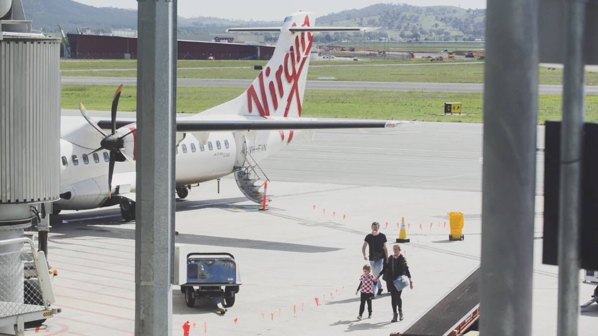 Virgin flights between Canberra and Sydney will likely be reduced. Picture: Dion Georgopoulos 