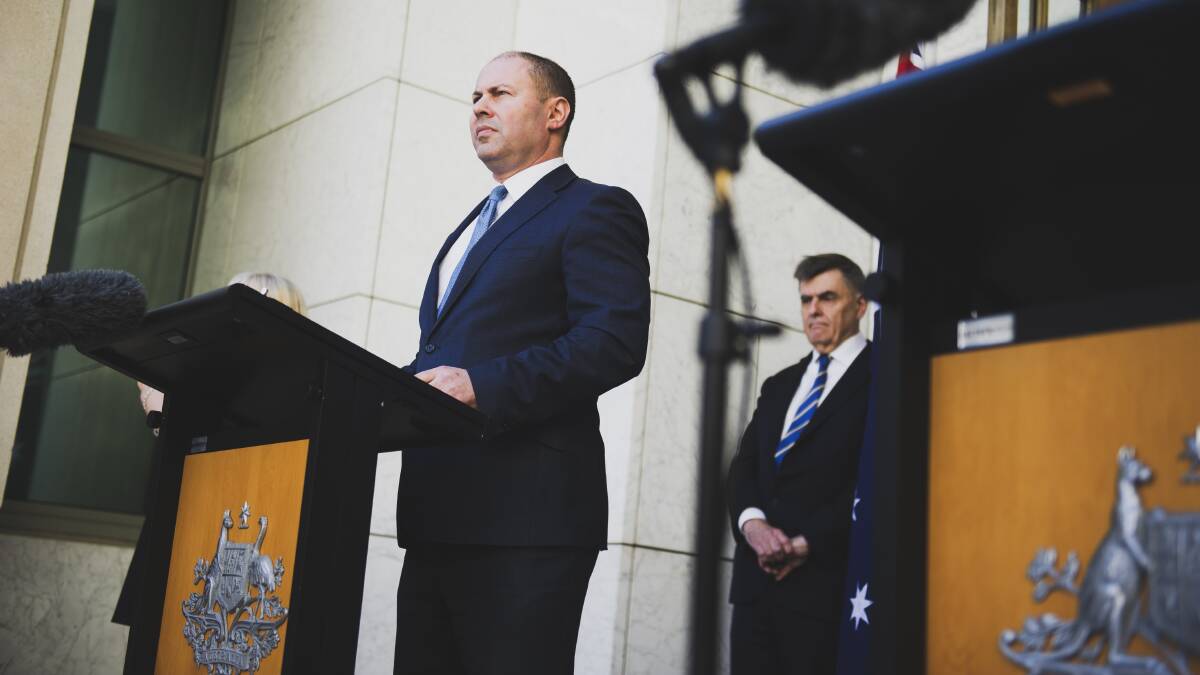 Federal Treasurer Josh Frydenberg has announced some truly ugly figures. Picture: Dion Georgopoulos.
