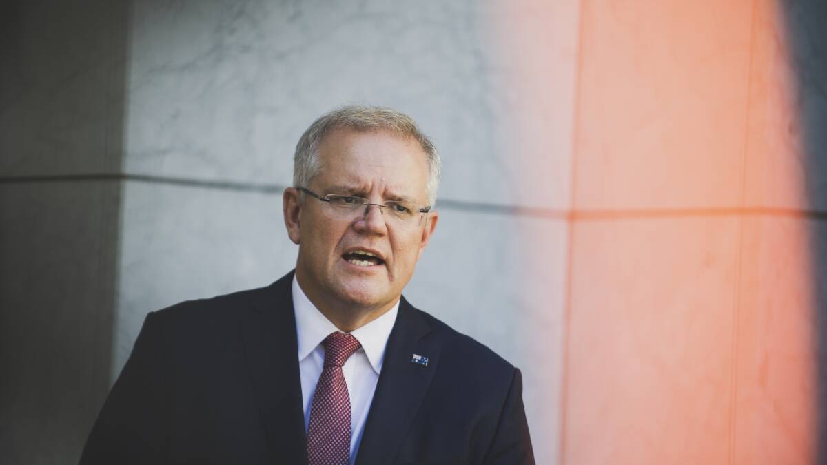 When Prime Minister Scott Morrison described the Americans as "friends" and the Chinese as "customers" last year he poured fuel on a fire that was already well alight. Picture: Dion Georgopoulos.