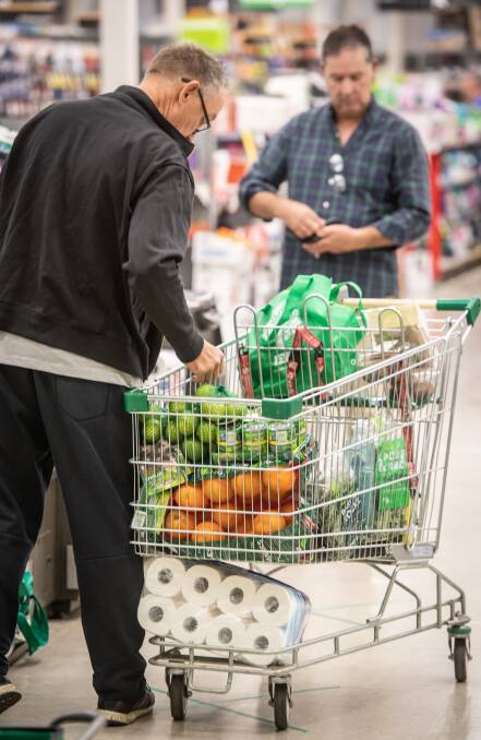 Supermarkets and logistics companies are aware that any hiccup in getting supplies on shelves could trigger panic buying. Picture: Karleen Minney