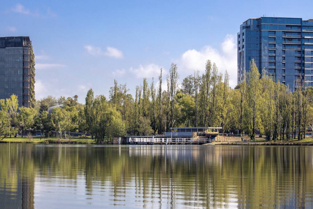 Lake Burley Griffin's west basin waterfront is set to be transformed in the coming decade Picture: Sitthixay Ditthavong