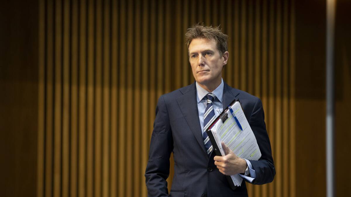 Attorney-General Christian Porter announced Grant Donaldson would become the country's next INSLM. Picture: Sitthixay Ditthavong