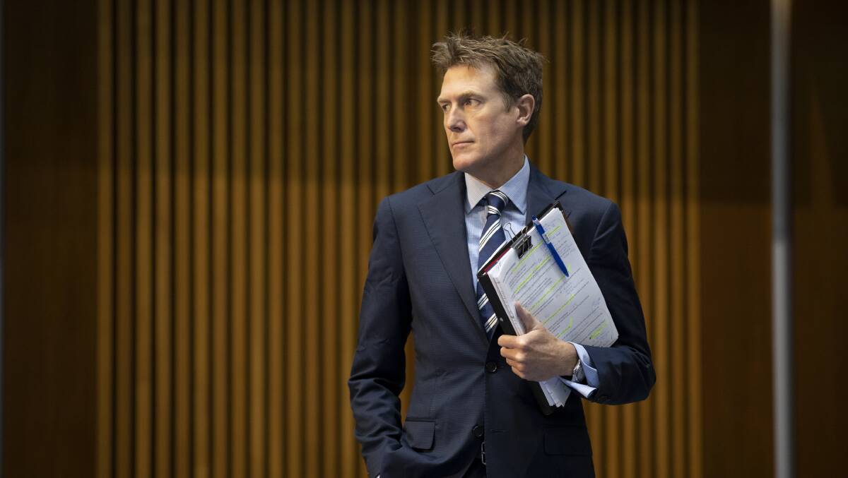 Attorney-General Christian Porter is considering his legal options after Four Corners aired allegations about his conduct at a Canberra bar. Picture: Sitthixay Ditthavong