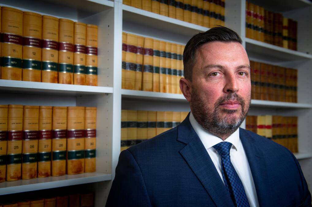 Solicitor David Healey, who - like most in Canberra's legal community - believes taking away the right to a jury trial during the coronavirus pandemic is not in the interests of justice. Picture: Elesa Kurtz