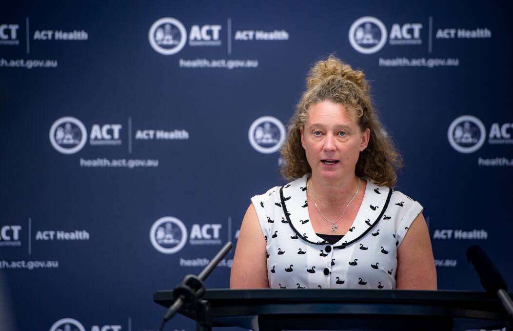 ACT Chief Health Officer Kerryn Coleman, who on Monday emphasised the person posed no risk to the community. Picture: Elesa Kurtz