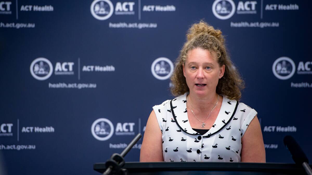 Chief medical officer, Dr Kerryn Coleman has warned against complacency as Canberra's curve flattens. Picture: Elesa Kurtz