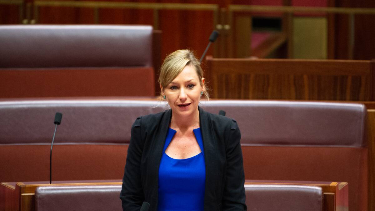 Senator Larissa Waters introduced the parliamentary standards bill. Picture: Elesa Kurtz
