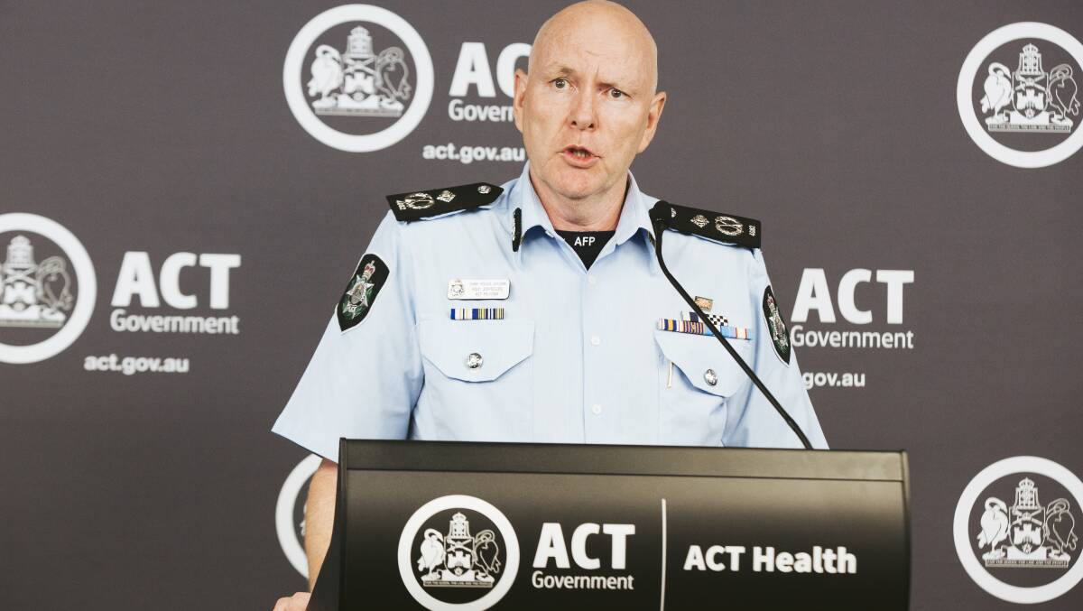 ACT Chief Police officer Ray Johnson. Picture: Jamila Toderas