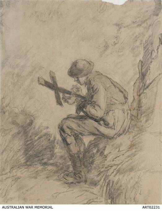 The mate (In memory of W..., Machine Gun Company, Messines Ridge), 1 August 1917.