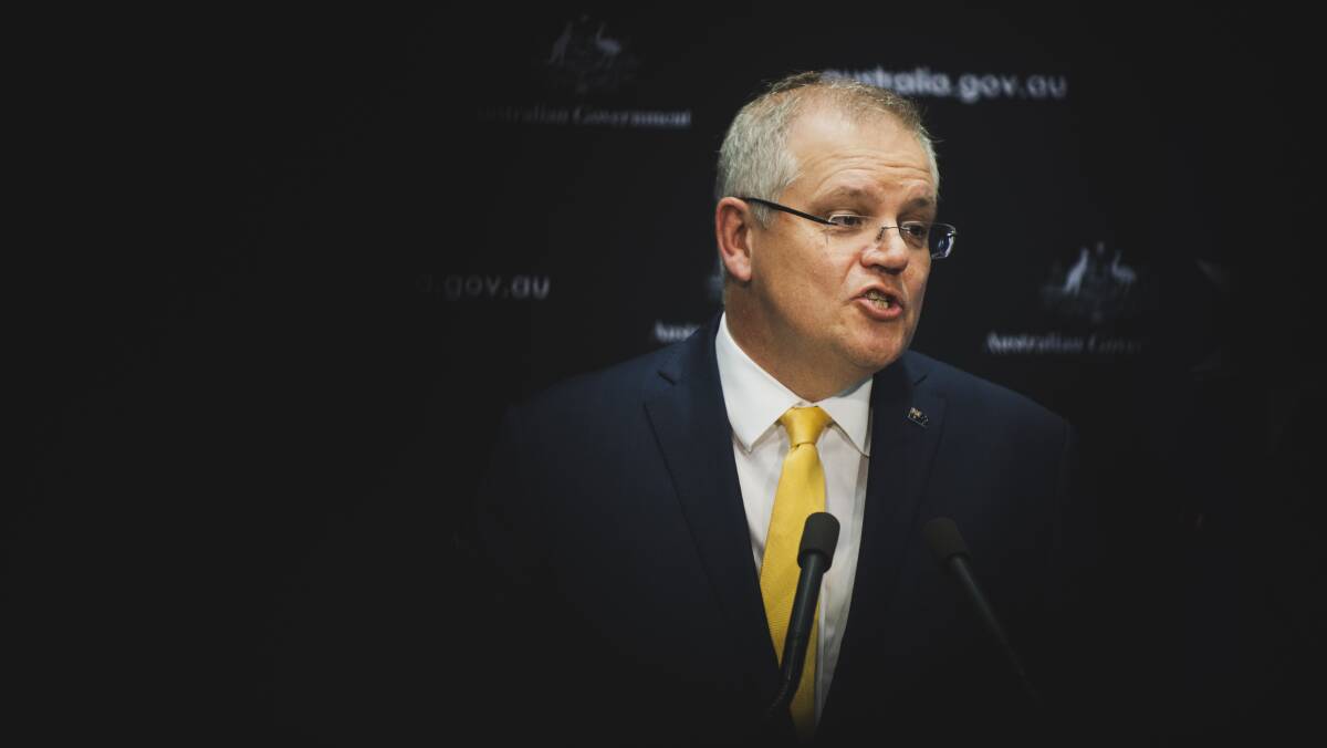 The bushfires and Hawaii are but a distant memory for Prime Minister Scott Morrison. Picture: Dion Georgopoulos