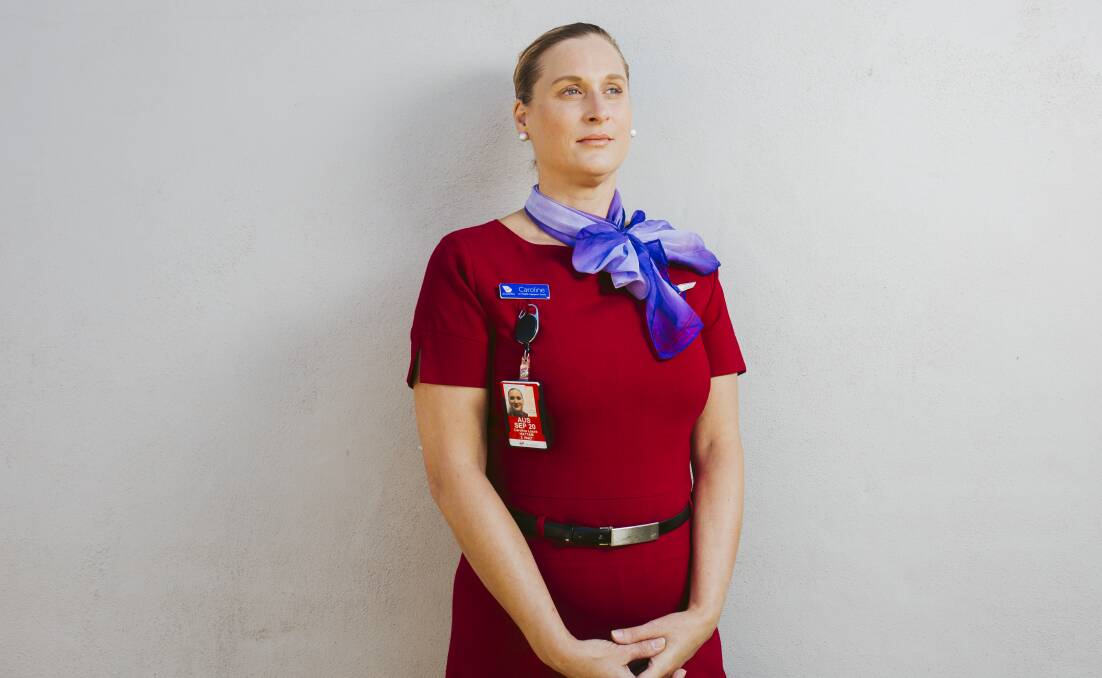 Virgin Australia crew member Caroline Hattam learned alongside the rest of the country this week that the airline would go into administration. Picture: Jamila Toderas