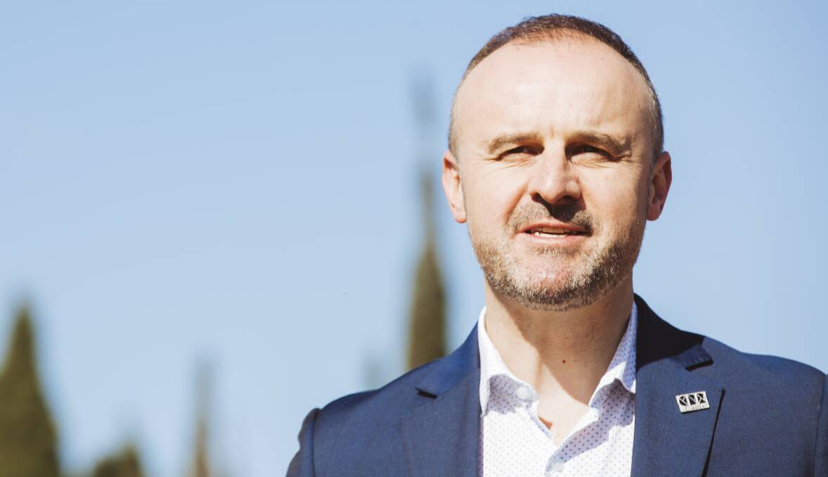 ACT Chief Minister and Treasurer Andrew Barr. Picture: Jamila Toderas