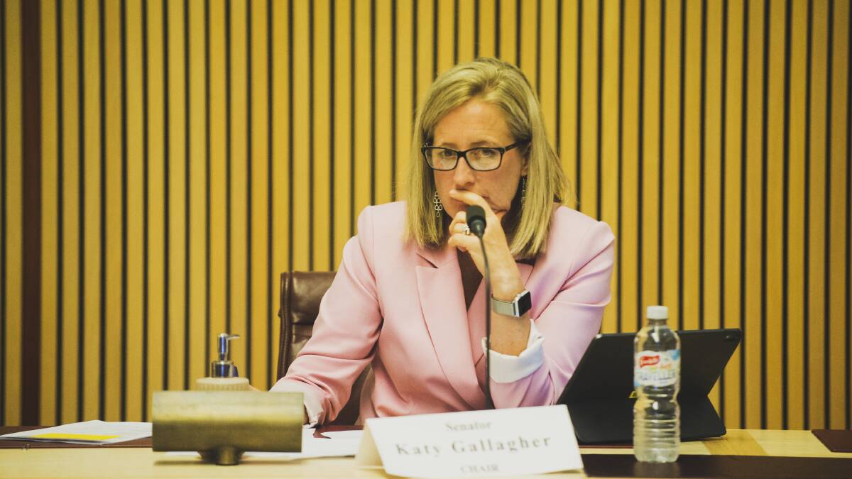 Senator Katy Gallagher. Picture: Dion Georgopoulos