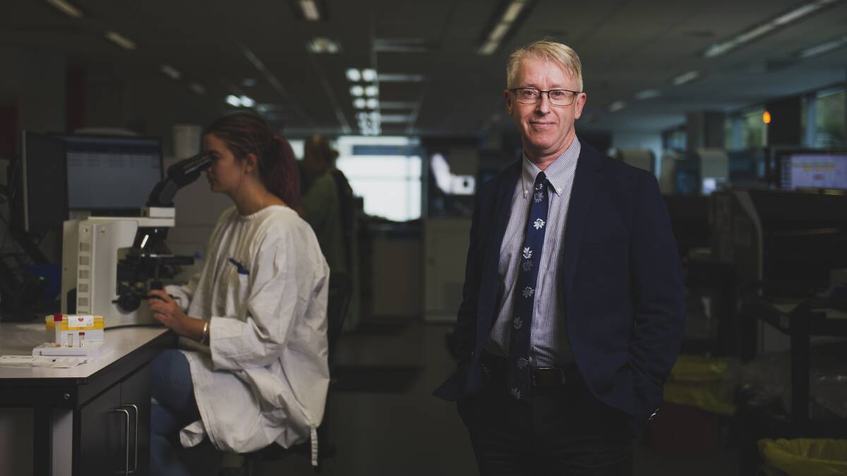 Medical director Dr Paul Whiting at the Capital Pathology Lab. Picture: Dion Georgopoulos