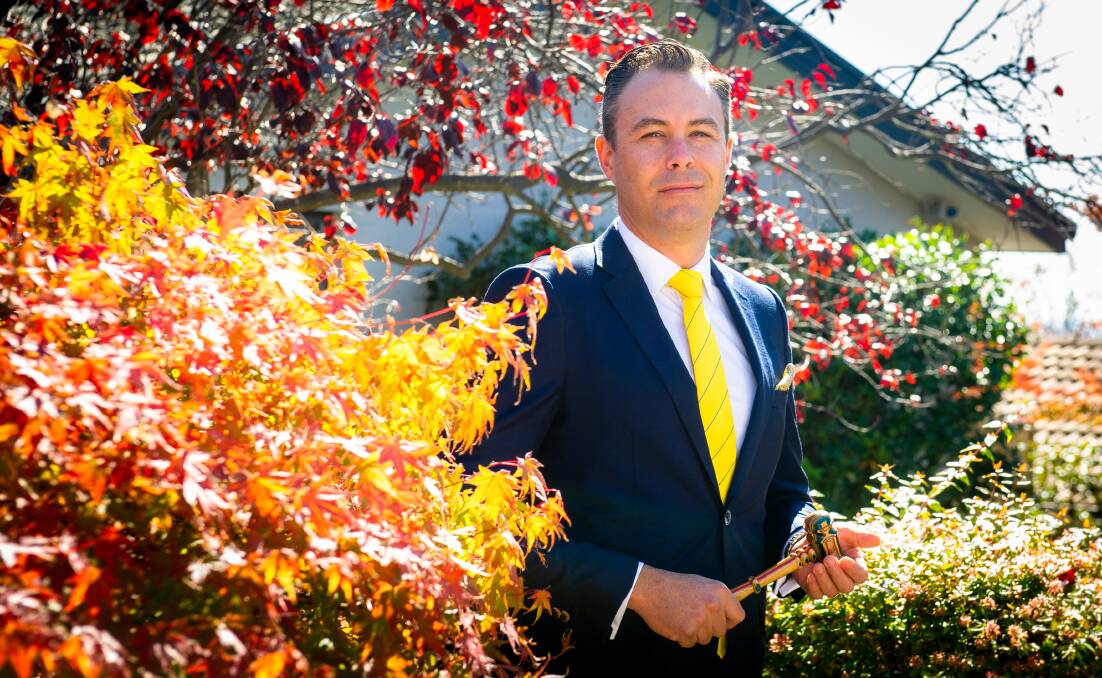 Ray White Canberra sales director and auctioneer Alec Brown. Picture: Elesa Kurtz