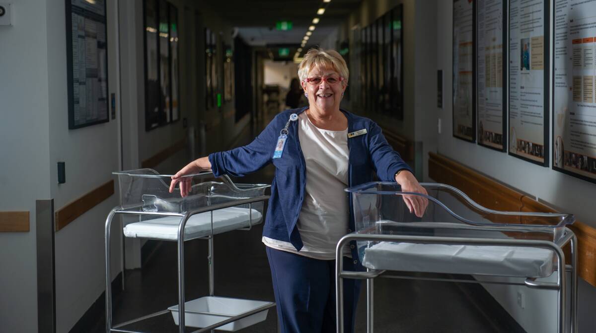 Midwife Wendy Elliott at the Canberra Hospital. Picture: Karleen Minney