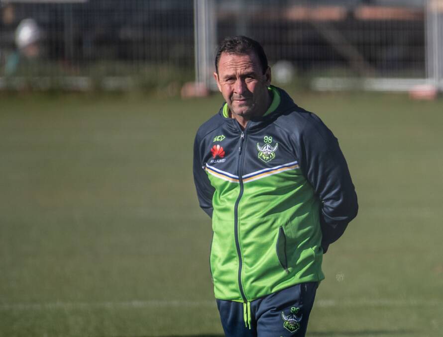 Raiders coach Ricky Stuart says continuity in team selection was a key to the 2019 finals charge. Picture: Karleen Minney