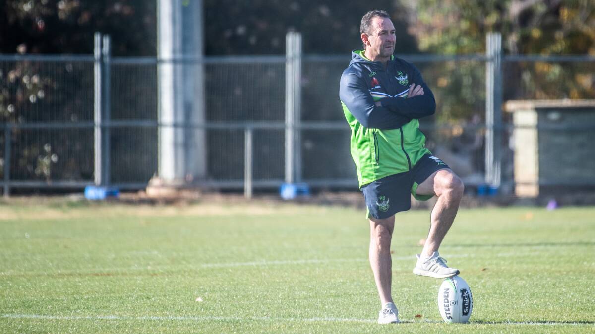 Canberra Raiders Ricky Stuart is awaiting the new draw. Picture: Karleen Minney