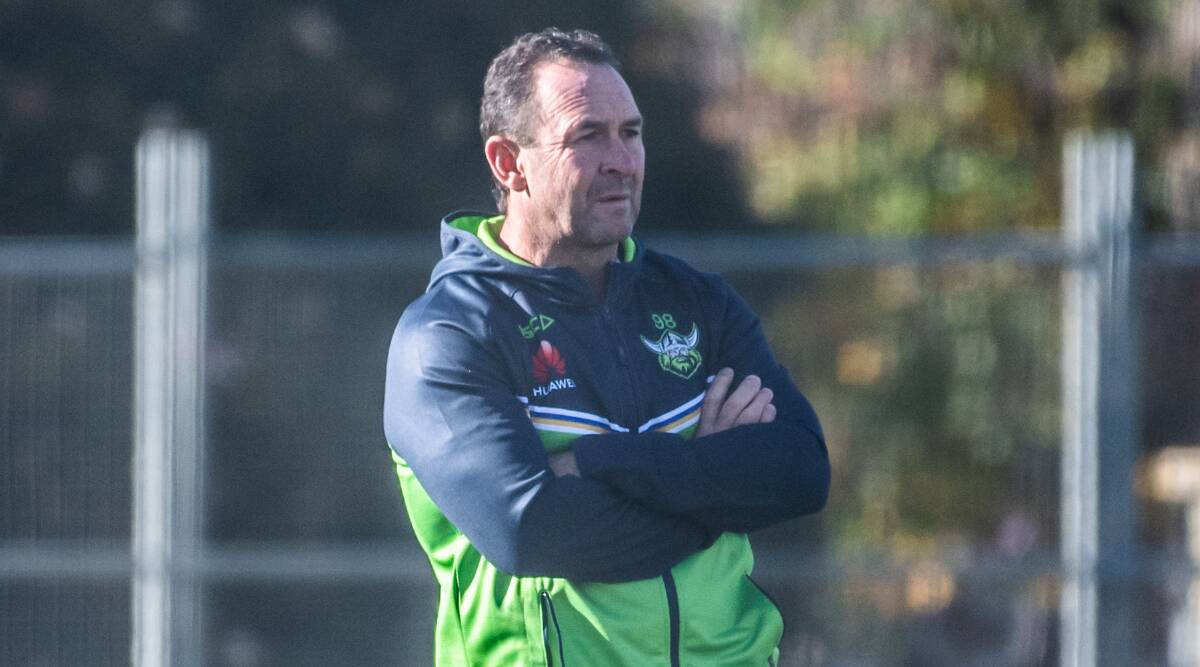 Raiders coach Ricky Stuart is looking to snap a losing streak. Picture: Karleen Minney