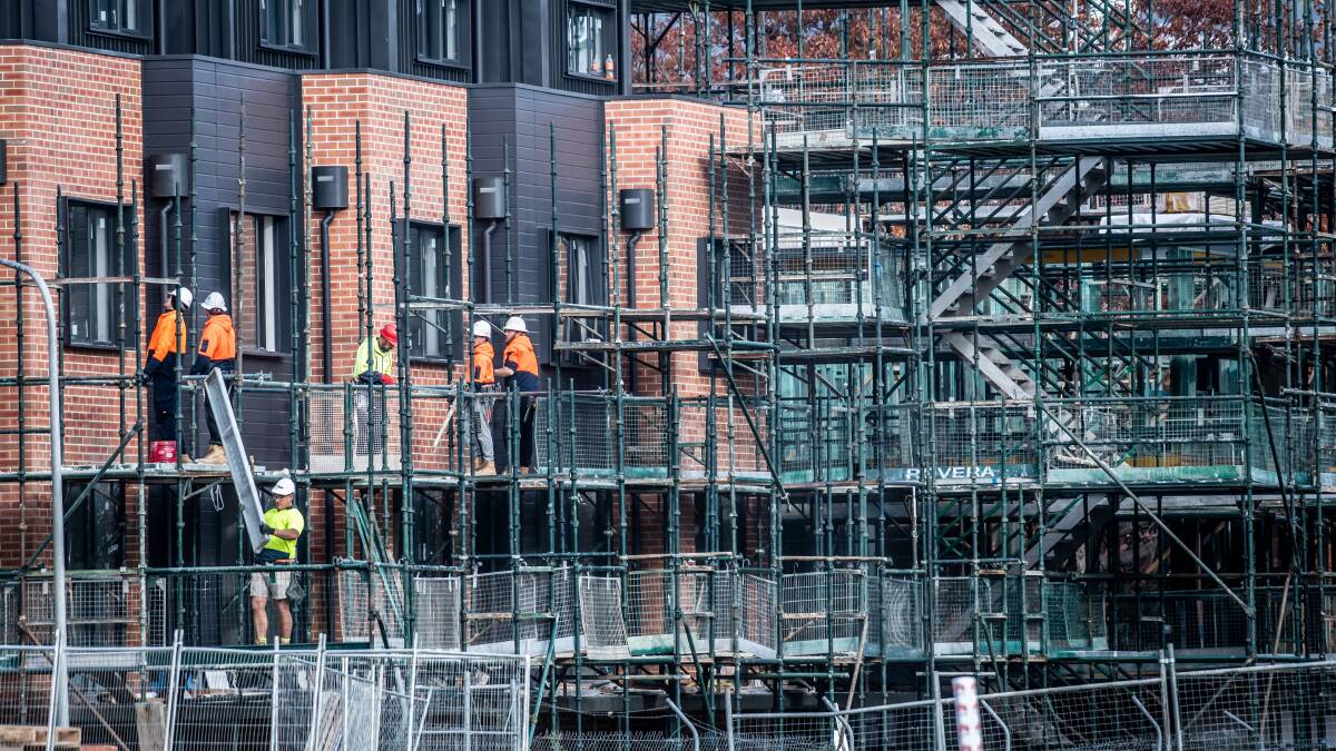 Canberra's construction sector is set to slow in the wake of the COVID-19 pandemic Picture: Karleen Minney