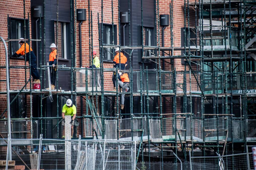 Canberra's construction sector continued to operate through the shutdown, but there are grave concerns about the sector's short-term prospects Picture: Karleen Minney