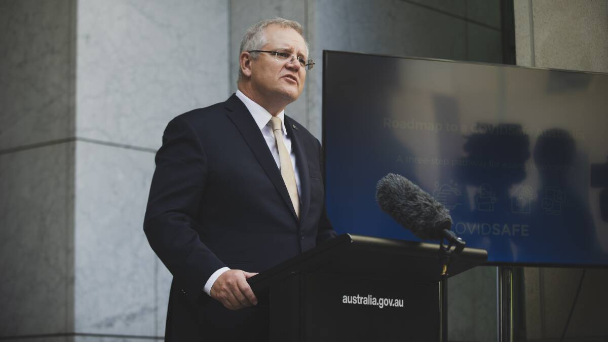 Prime Minister Scott Morrison earlier this month. Picture: Dion Georgopoulos