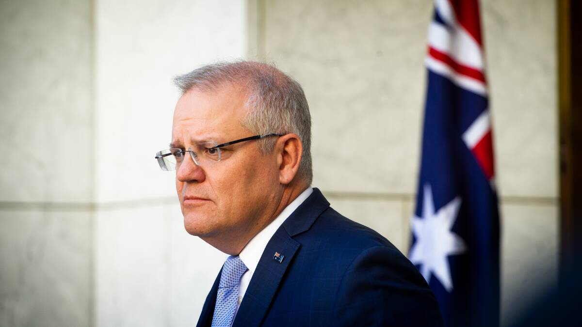 When JobKeeper was being celebrated, Prime Minister Scott Morrison was depicted as an architect of the scheme. Picture: Elesa Kurtz