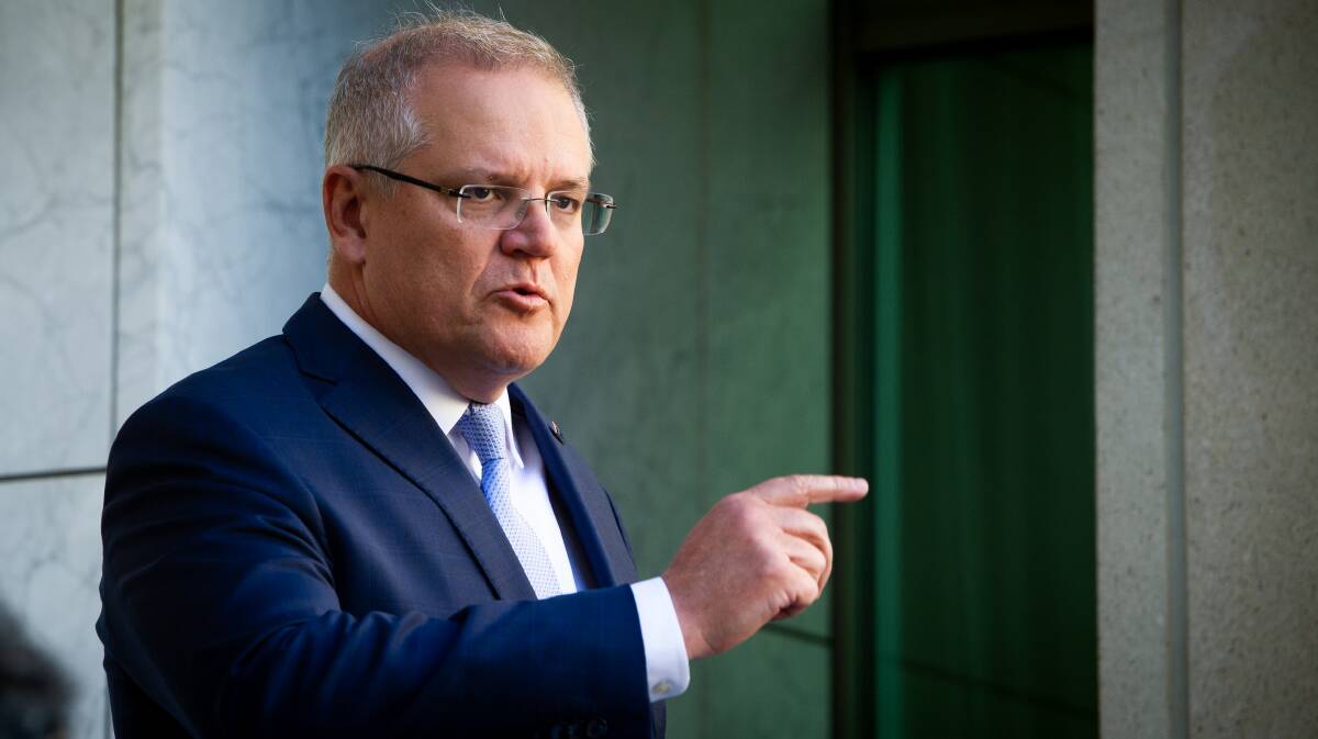 Prime Minister Scott Morrison is out of patience with dilatory travellers. Picture: Elesa Kurtz.