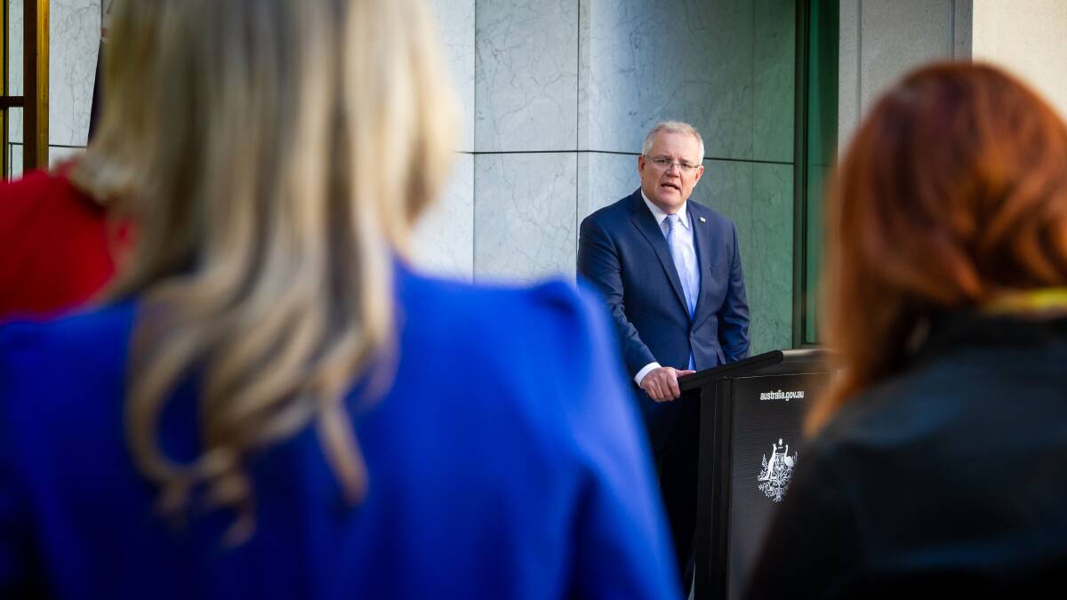 The PM has shown his ability to learn when it comes to his handling of the coronavirus crisis. Picture: Elesa Kurtz