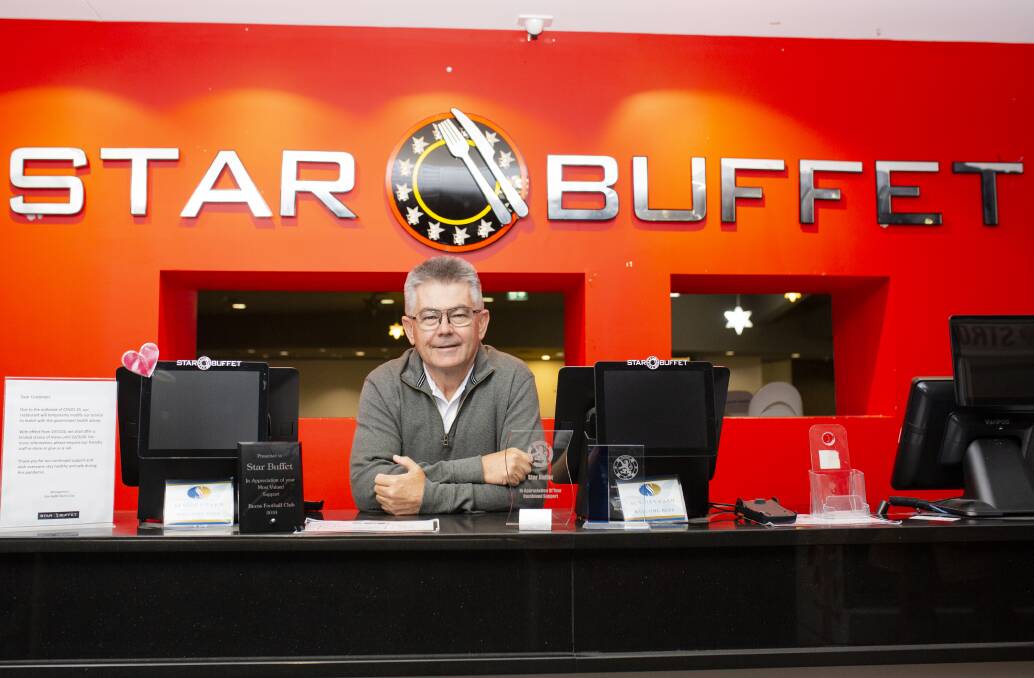 Burns Club president Athol Chalmers at the famous Star Buffet counter. Picture: Jamila Toderas
