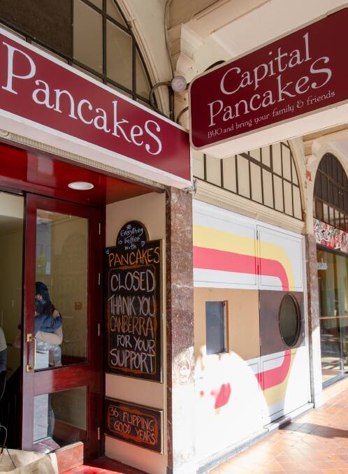 Capital Pancakes hopes to return - but at a different site. Picture: Elesa Kurtz
