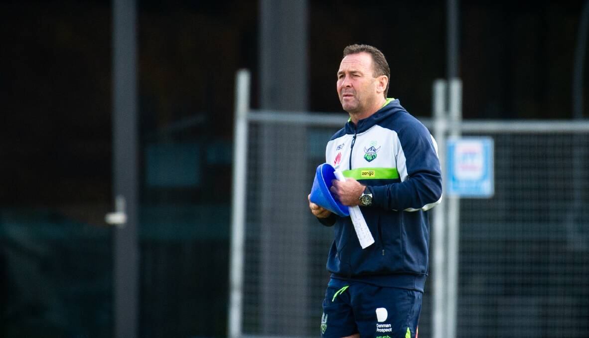 Raiders coach Ricky Stuart says they won't let the disruptions to their preparations affect them. Picture: Elesa Kurtz