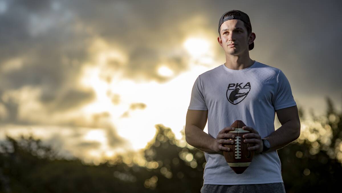 Canberra product Daniel Cerni has received a football scholarship from the University of Nebraska. Picture: Sitthixay Ditthavong