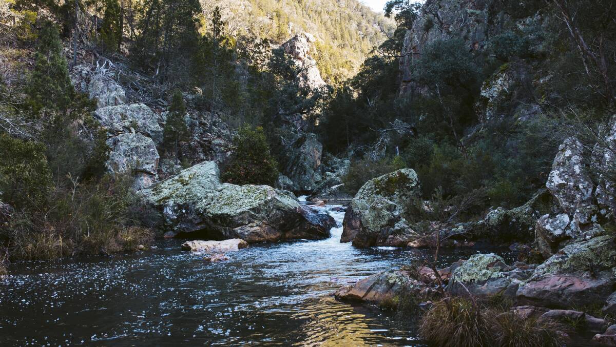 The Micalong Creek Falls at the Wee Jasper Reserves. Picture: Jamila Toderas