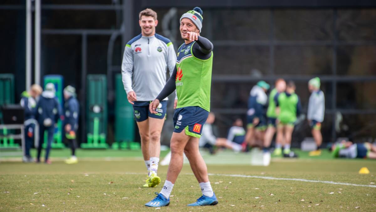 Raiders co-captain Josh Hodgson is leading behind the scenes. Picture: Karleen Minney