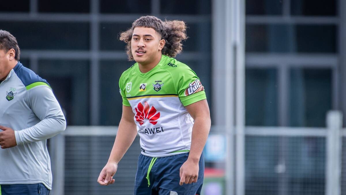 Raiders young prop Ata Mariota has been given the chance to train with the senior squad. Picture: Karleen Minney