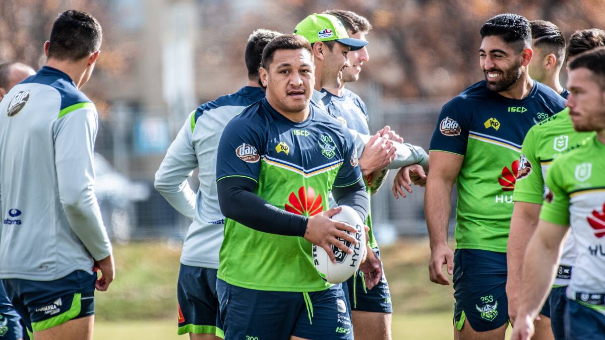 Josh Papalii has emerged as the leader of one of the NRL's premier forward packs. Picture: Karleen Minney