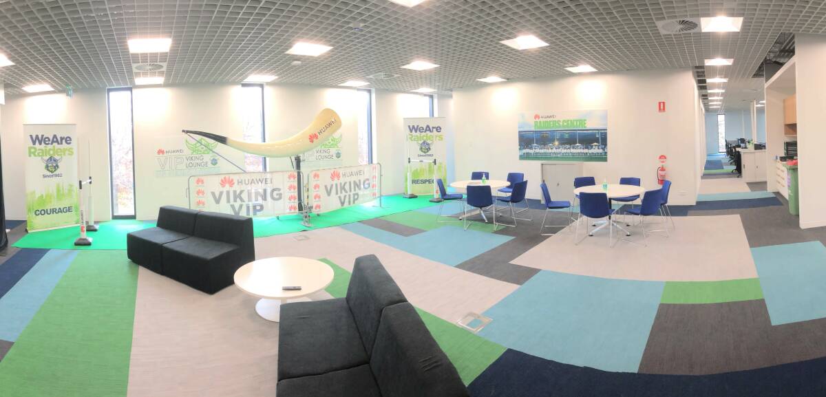 The Canberra Raiders VIP Viking Lounge in Braddon. Picture: Supplied