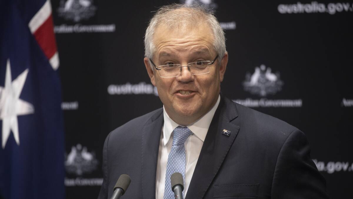 Prime Minister Scott Morrison might not be smirking on Saturday. Picture: Sitthixay 