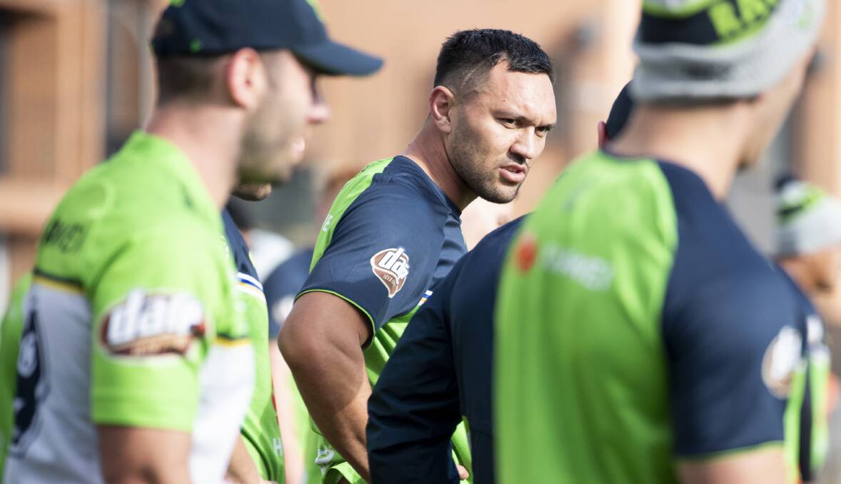 Jordan Rapana could step in the centres for the Canberra Raiders again this weekend. Picture: Sitthixay Ditthavong